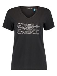 O'Neill Koszulka "Triple Stack" w kolorze czarnym rozmiar: S. Czarne bluzki damskie O'neill, s, bez wzorów, z bawełny, bez kołnierzyka. Za 52.67 zł.