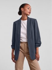 Pieces Marynarka 17090996 Granatowy Regular Fit. Niebieskie marynarki i żakiety damskie Pieces, xs, bez wzorów, z syntetyku. Za 129.99 zł.