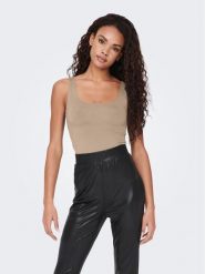 ONLY Top Lea 15278090 Biały Regular Fit. Białe topy damskie Only, l, bez wzorów, z syntetyku, bez kołnierzyka. Za 99.99 zł.