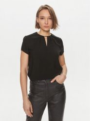 Calvin Klein Bluzka K20K207062 Czarny Regular Fit. Czarne bluzki damskie CALVIN KLEIN, bez wzorów, z syntetyku, bez ramiączek. Za 419.99 zł.