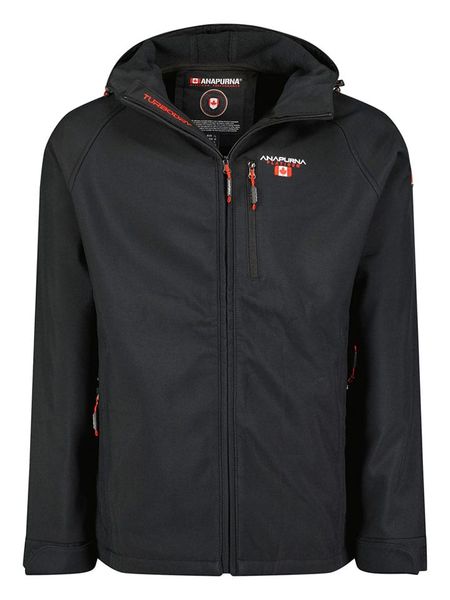 ANAPURNA Kurtka softshellowa "Takitana" w kolorze czarnym rozmiar: XXL. Czarne kurtki outdoor męskie ANAPURNA, xxl, bez wzorów, bez kaptura. Za 184.95 zł.