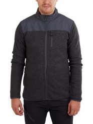 Polarowy sweter męski Fundango Flame Hybrid. Szare kardigany męskie Fundango, na zimę, m, bez wzorów, z dzianiny, bez kołnierzyka. Za 279.90 zł.
