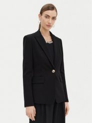 PINKO Marynarka Signum 100254 Czarny Regular Fit. Czarne marynarki i żakiety damskie Pinko, bez wzorów, z wiskozy. Za 989.99 zł.