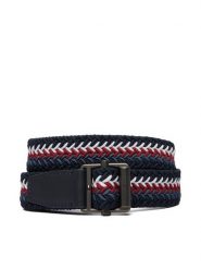 Tommy Hilfiger Pasek Roller Buckle Webbing 3.5 Belt AM0AM14187 Granatowy. Niebieskie paski męskie Tommy Hilfiger, bez wzorów, z materiału. Za 209.99 zł.