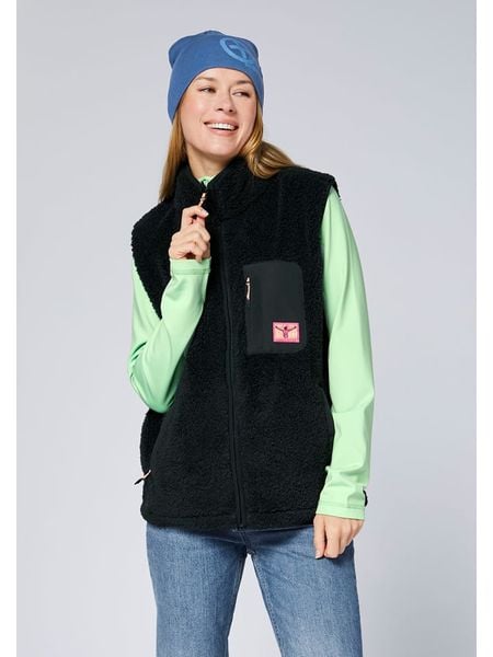 Chiemsee Kamizelka polarowa w kolorze czarnym rozmiar: L. Czarne kamizelki damskie Chiemsee, l, z materiału. Za 130.99 zł.