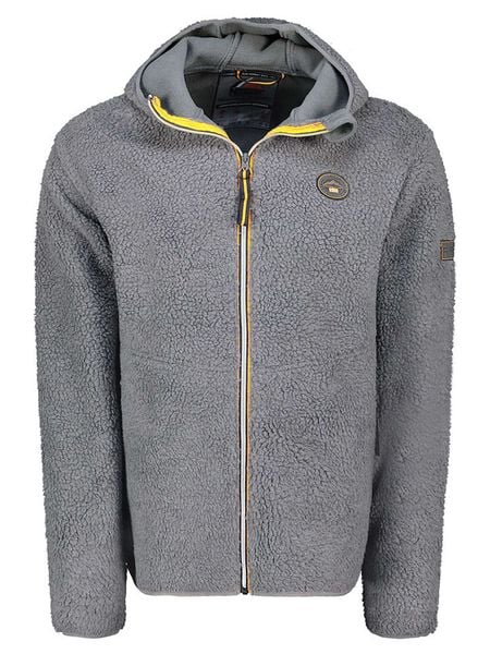 Geographical Norway Kurtka polarowa "Ucherpim" w kolorze szarym rozmiar: XXL. Szare kurtki męskie Geographical Norway, xxl, bez wzorów, z polaru, bez kaptura. Za 139.20 zł.