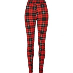 Legginsy damskie Urban Classics Soft AOP. Czerwone legginsy damskie Urban Classics, bez wzorów. Za 142.00 zł.