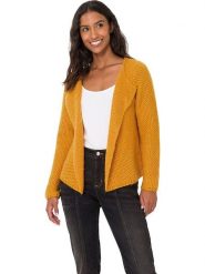 Heine Kardigan w kolorze pomarańczowym rozmiar: 36. Pomarańczowe kardigany damskie Heine, bez wzorów, ze splotem. Za 39.40 zł.