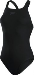 Damski jednoczęściowy kostium kąpielowy Speedo Eco+ Medalist. Czarne stroje jednoczęściowe damskie Speedo, l, bez wzorów, moda ciążowa. Za 179.99 zł.