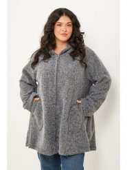 Curvy Lady Kurtka przejściowa w kolorze szarym rozmiar: 44/46. Szare kurtki damskie Curvy Lady, bez wzorów, bez kaptura. Za 195.77 zł.