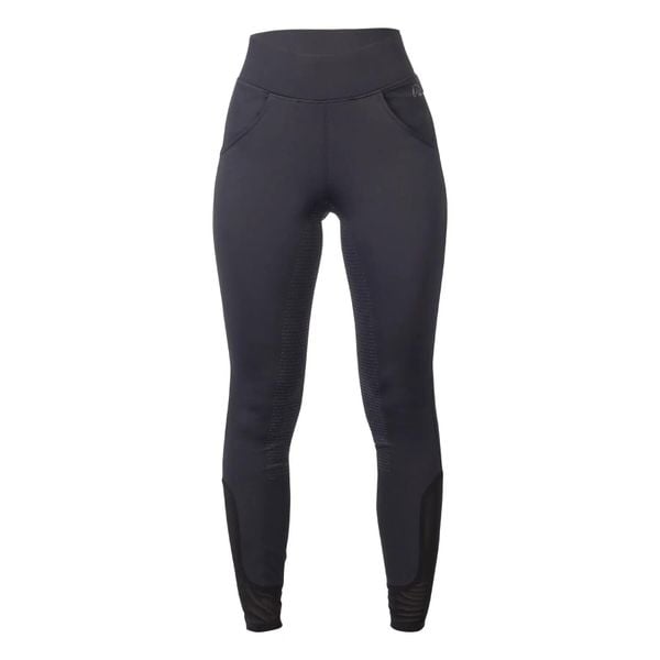Damskie legginsy jeździeckie z pełną przyczepnością HKM Tammy. Niebieskie legginsy damskie HKM, bez wzorów, z materiału. Za 254.00 zł.