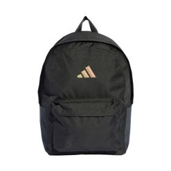 Plecak adidas Essentials 3 Bar Logo czarny JY1002. Czarne plecaki damskie Adidas, bez wzorów, sportowe. Za 95.00 zł.