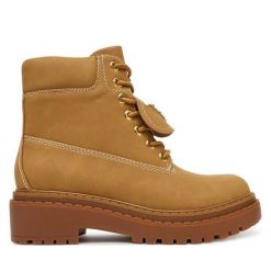 Trapery Guess. Brązowe trapery damskie Guess, bez obcasa. Za 579.99 zł.