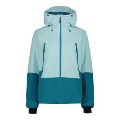 Kurtka damska narciarska CMP 34W2506. Zielone kurtki damskie CMP, m, bez wzorów, bez kaptura. Za 849.99 zł.