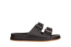 Klapki Azaleia Dani Anatomic Tam Black 198009, Czarny, Tworzywo - 35-36. Czarne klapki damskie Azaleia, bez wzorów, z materiału, bez obcasa. W wyprzedaży za 89.10 zł.