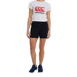 Szorty damskie Canterbury. Czarne szorty damskie CANTERBURY, bez wzorów, z materiału, sportowe. Za 178.00 zł.
