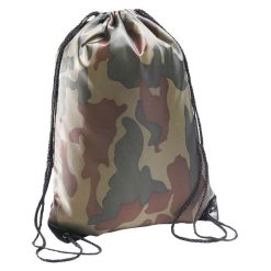 Torba Ze Sznurkiem W Kamuflażu Miejskim. Zielone torebki klasyczne damskie SOL'S, bez wzorów, bez dodatków. Za 39.99 zł.