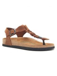 Comfortfusse Skórzane sandały w kolorze brązowym rozmiar: 39. Brązowe sandały damskie Comfortfusse, bez wzorów, ze skóry, bez obcasa. Za 239.99 zł.