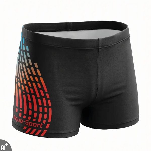 Kąpielówki męskie bokserki na basen spodenki pływackie Aqua-Sport Cosmo II Wave. Czarne kąpielówki męskie AQUA-SPORT, m, bez wzorów, z elastanu, na fitness i siłownię. Za 36.98 zł.