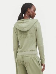 Juicy Couture Bluza JCWAS226320 Khaki Regular Fit. Brązowe bluzy bez kaptura damskie Juicy Couture, xxs, z bawełny. Za 359.99 zł.