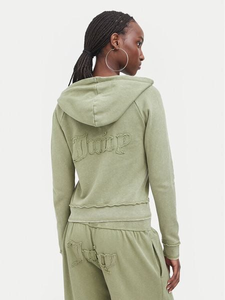 Juicy Couture Bluza JCWAS226320 Khaki Regular Fit. Brązowe bluzy bez kaptura damskie Juicy Couture, xxs, z bawełny. Za 359.99 zł.