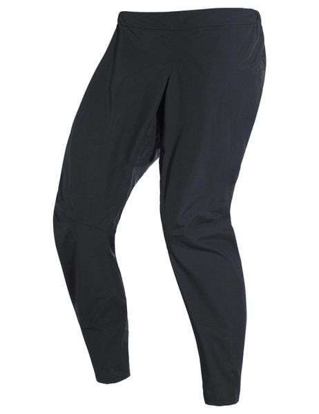 Spodnie rowerowe bez wkładki M Kuro Pro Rain Pants. Czarne spodnie materiałowe męskie Vaude, bez wzorów, z materiału. Za 642.70 zł.