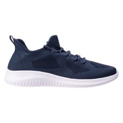 Buty Martes Emidy 92800654478 granatowe niebieskie. Niebieskie buty sportowe na co dzień męskie z materiału, bez zapięcia. Za 123.64 zł.