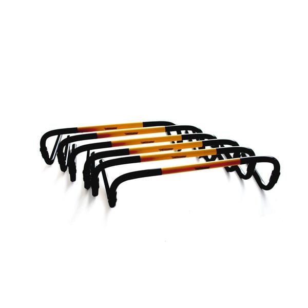 Zestaw 6 płotków "Self Return" o wysokości 25 cm wraz z torbą transportową. Białe torebki klasyczne damskie POWER SHOT, bez wzorów, bez dodatków. W wyprzedaży za 378.36 zł.