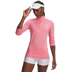 Under Armour Tech Twist koszulka sportowa damska - S/36. Białe bluzki sportowe damskie Under Armour, l, bez wzorów, z poliesteru, bez ramiączek. Za 333.99 zł.