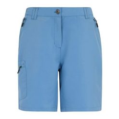 Damskie Spodenki Do Chodzenia Chaska III. Niebieskie szorty damskie Regatta, bez wzorów, sportowe. Za 134.99 zł.
