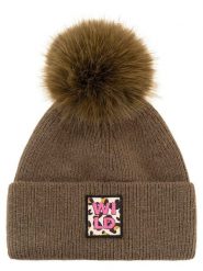 Zwillingsherz Czapka "Wild Leo" w kolorze khaki rozmiar: onesize. Brązowe czapki zimowe damskie Zwillingsherz, z materiału. Za 154.95 zł.