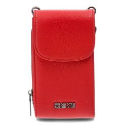 Czerwona Torebka Big Star Damska Mała Saszetka. Czerwone listonoszki damskie Big Star Accessories, bez wzorów, ze skóry ekologicznej, małe, bez dodatków. Za 149.00 zł.