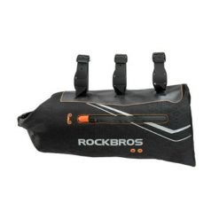 Torba na ramę roweru ROCKBROS – 3,5 l. Czarne torebki klasyczne damskie ROCKBROS, bez wzorów, z materiału, duże, bez dodatków. Za 127.60 zł.