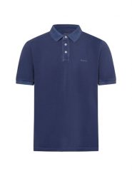 Gant Męska koszulka polo piqué Mężczyźni Bawełna niebieski jednolity, M. Niebieskie koszulki polo męskie Gant, m, bez wzorów, z bawełny, bez ramiączek. Za 499.95 zł.
