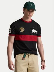 Polo Ralph Lauren T-Shirt 710B14218001 Czarny Regular Fit. Czarne koszulki polo męskie Polo Ralph Lauren, l, bez wzorów, z bawełny, bez ramiączek. Za 639.99 zł.