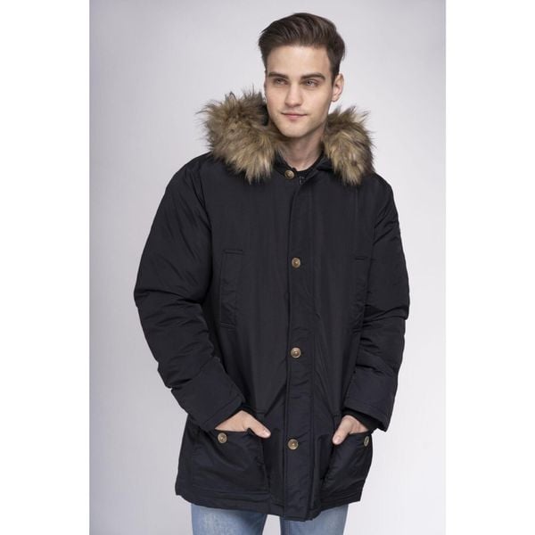 Kurtka zimowa Lonsdale Streetlam. Czarne kurtki męskie Lonsdale, na zimę, bez wzorów, z puchu, sportowe, bez kaptura. Za 533.00 zł.