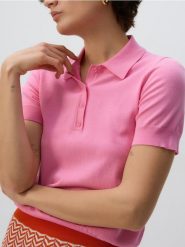 Sweter polo z wiskozą - fioletowy. Fioletowe swetry klasyczne damskie Reserved, l, z dzianiny, bez kołnierzyka. W wyprzedaży za 69.99 zł.