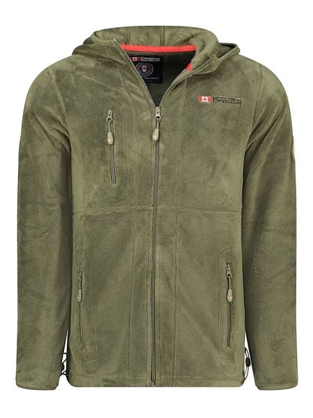 Canadian Peak Kurtka polarowa "Uploadeak" w kolorze oliwkowym rozmiar: L. Zielone kurtki męskie Canadian Peak, l, bez wzorów, z materiału, bez kaptura. Za 113.99 zł.