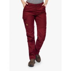 Spodnie trekkingowe damskie Fjallraven Karla Pro Zip-off Trousers. Czerwone spodnie dresowe damskie Fjällräven, m, bez wzorów. Za 676.99 zł.
