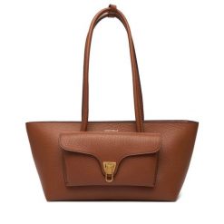 Torebka Coccinelle. Brązowe torebki klasyczne damskie Coccinelle, bez wzorów, bez dodatków. Za 1,579.00 zł.