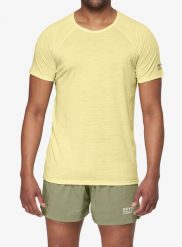 Koszulka termoaktywna Devold Endurance Merino 130 Tee. Żółte t-shirty sportowe męskie Devold, l, z materiału, bez ramiączek, na fitness i siłownię. Za 294.99 zł.