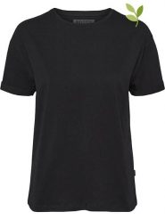 Noisy may Koszulka "Nmbrandy" w kolorze czarnym rozmiar: L. Czarne bluzki damskie Noisy may, l, bez wzorów, z bawełny, bez kołnierzyka. Za 43.99 zł.