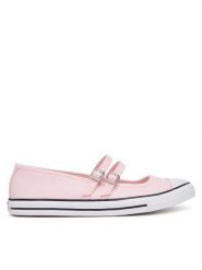 Converse Baleriny Chuck Taylor All Star Dainty Mary Jane A11856C Różowy. Czerwone baleriny damskie Converse, bez wzorów, z materiału, bez obcasa. Za 209.99 zł.