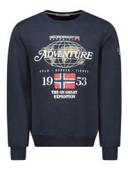 Geographical Norway Bluza "Golkovitz" w kolorze granatowym rozmiar: L. Niebieskie bluzy bez kaptura męskie Geographical Norway, l. Za 105.38 zł.