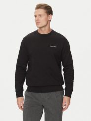 Calvin Klein Bluza Linear Box Logo K10K114259 Czarny Regular Fit. Czarne bluzy bez kaptura męskie CALVIN KLEIN, l, z bawełny. Za 309.99 zł.