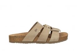 Klapki Yokono Jerba-255 Nobuck Sand, Beżowy, Skóra naturalna - 40. Brązowe klapki damskie Yokono, bez wzorów, z materiału, bez obcasa, na płaskiej podeszwie. W wyprzedaży za 152.10 zł.