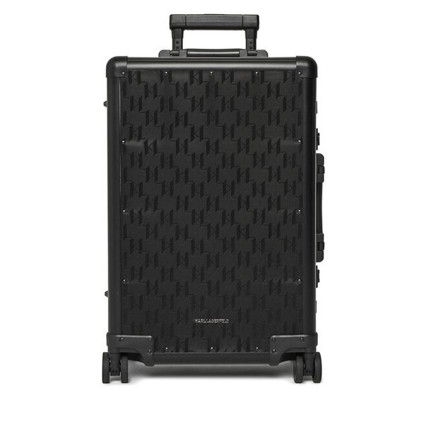 Walizka kabinowa KARL LAGERFELD. Czarne walizki Karl Lagerfeld, bez wzorów. Za 1,069.00 zł.