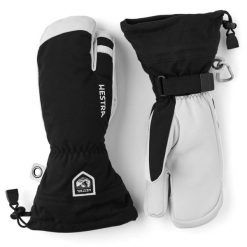 Rękawiczki narciarskie/snowboardowe Hestra damskie. Czarne rękawiczki dziecięce HESTRA, z materiału, bez ramiączek. Za 831.99 zł.