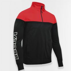 Kurtka sportowa Oversize z zamkiem ONTARIO czarna koralowa. Czarne kurtki treningowe męskie Legea, xl, bez wzorów, do biegania. Za 88.00 zł.