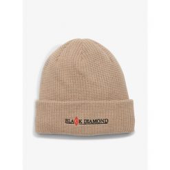 Czapka zimowa Black Diamond Merino Beanie - khaki. Brązowe czapki męskie Black Diamond, na zimę, bez wzorów, sportowe. Za 140.99 zł.